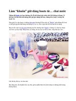 Làm “khuôn” giữ dáng boots từ… chai nước pdf
