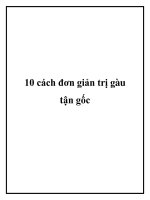 10 cách đơn giản trị gàu tận gốc doc