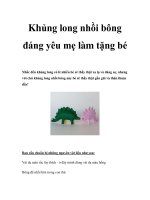 Khủng long nhồi bông đáng yêu mẹ làm tặng bé doc