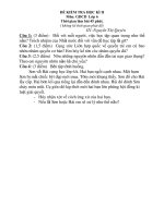 Đề thi định kỳ lần II lớp 6