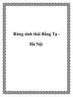 Rừng sinh thái Bằng Tạ Hà Nội pptx