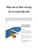 Điệu mà cá tính với kẹp tóc nơ jeans độc đáo potx