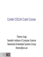 Contiki COOJA Crash Course docx