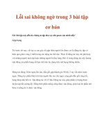 Lỗi sai không ngờ trong 3 bài tập cơ bản potx