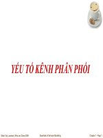 YẾU TỐ KÊNH PHÂN PHỐI pptx
