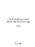 Cách nuôi dạy khả năng trí tuệ của trẻ doc