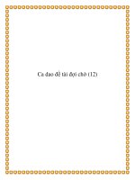 Ca daodân gian đề tài đợi chờ doc