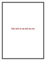 Mẫu thiết kế nội thất đón thu pdf