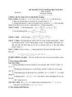 ĐỀ THI THỬ TUYỂN SINH ĐẠI HỌC NĂM 2013 Môn: Toán học ĐỀ SỐ 06 ppt