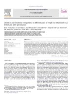 Chemical and functional components in different parts of rough rice (oryza sativa l[1] ) beforeandaftergermination 