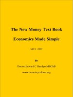The New Money Text Book Economics Made Simple 2007 pot