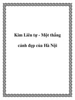 Kim Liên tự - Một thắng cảnh đẹp của Hà Nội pptx