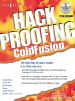 hack proofing coldfusion - the only way to stop a hacker is to think like one