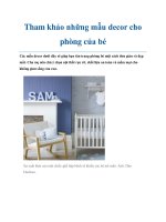 Tham khảo những mẫu decor cho phòng của bé pdf