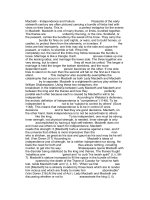 macbeth  independence and failure