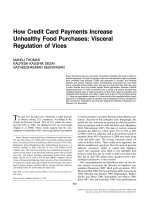 How Credit Card Payments Increase Unhealthy Food Purchases: Visceral Regulation of Vices pdf