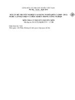 đáp án đề thi lý thuyết-lắp đặt điện và điều khiển trong công nghiệp-mã đề thi ktlđđ&đktcn - th (1 (49)