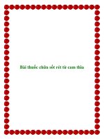 Bài thuốc chữa sốt rét từ cam thìa pdf