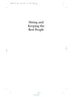 Hiring and Keeping the Best People pot