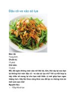 Đậu cô-ve xào sò lụa ppt