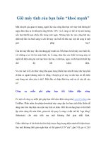 Giữ máy tính của bạn luôn “khoẻ mạnh” docx