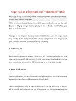 6 quy tắc ăn uống giảm cân 