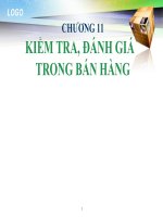 bài giảng quản trị bán hàng chương 11 - gv.ng.khánh trung