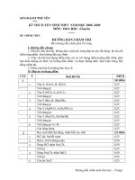 ĐỀ THI TUYỂN SINH THPT NĂM HỌC 2008 -2009 MÔN HOÁ HỌC pot