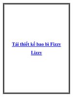 Tái thiết kế bao bì Fizzy Lizzy.Fizzy Lizzy là loại thương hiệu thức uống giải ppt
