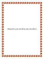 Những bài ca dao chủ đề hay làm, cần mẫn docx