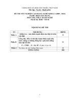 đáp án đề thi thực hành tốt nghiệp khóa 3 - điện dân dụng - mã đề thi ddd - th (40)