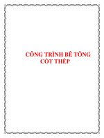 CÔNG TRÌNH BÊ TÔNG CỐT THÉP ppt