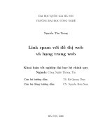 Luận văn:Link spam với đồ thị web và hạng trang web ppt