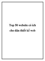 Top 50 website có ích cho dân thiết kế web potx