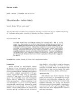 Sleep disorders in the elderly pot