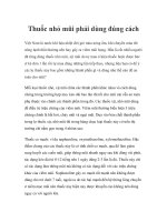 Thuốc nhỏ mũi phải dùng đúng cách doc