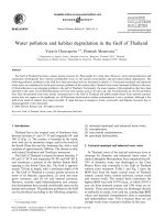 Water pollution and habitat degradation in the Gulf of Thailand ppt