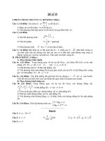 Đề ôn thi tốt nghiệp trung học phổ thông môn toán - Đề 33 pot