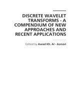 DISCRETE WAVELET TRANSFORMS - A COMPENDIUM OF NEW APPROACHES AND RECENT APPLICATIONS pdf