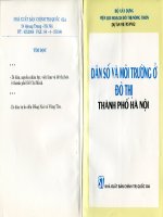 Dân số và môi trường ở đô thị thành phố hà nội pot