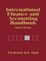 INTERNATIONAL FINANCE AND ACCOUNTING HANDBOOK THIRD EDITION pptx