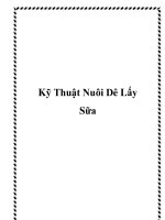 Kỹ Thuật Nuôi Dê Lấy Sữa doc