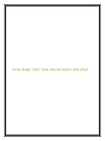 5 thủ thuật “siêu” hữu ích cho Safari trên iPad potx