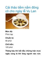 Cải thảo tiềm nấm đông cô cho ngày lễ Vu Lan doc