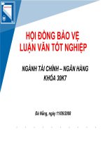 HOÀN THIỆN CÔNG TÁC QUẢN TRỊ RỦI RO CHO VAY TẠI NGÂN HÀNG NGOẠI THƯƠNG CHI NHÁNH ĐÀ NẴNG potx