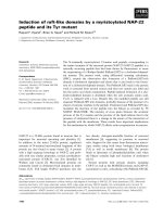 Báo cáo khoa học: Induction of raft-like domains by a myristoylated NAP-22 peptide and its Tyr mutant potx