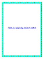 3 cách cải tạo phòng tắm mới mẻ hơn doc