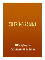 Xử lý ho ra máu ppt