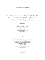 Visitor Profiles, Economic Impacts and Recreational Aesthetic Values Associated with Eight Priority Florida Springs Located in the St. Johns River Water Management District pot