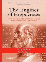 THE ENGINES OF HIPPOCRATES From the Dawn of Medicine to Medical and Pharmaceutical Informatics pptx